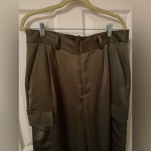Madewell satin cargo pants